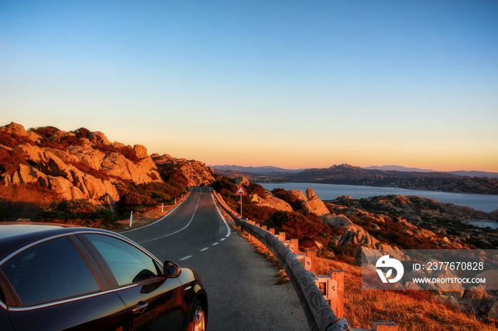 And the way that leads us to destionazione. Panoramic road to La Maddalena - Sardinia