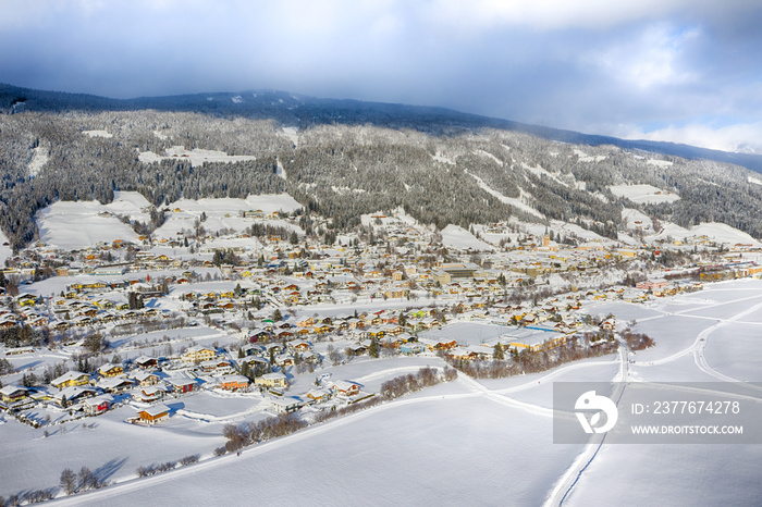 Radstadt, Pongau in Salzburg, Austria during winter