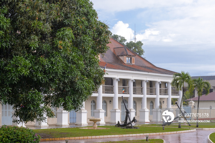 It’s Prefecture, residence of French Guiana’s Prefect, in Cayenn