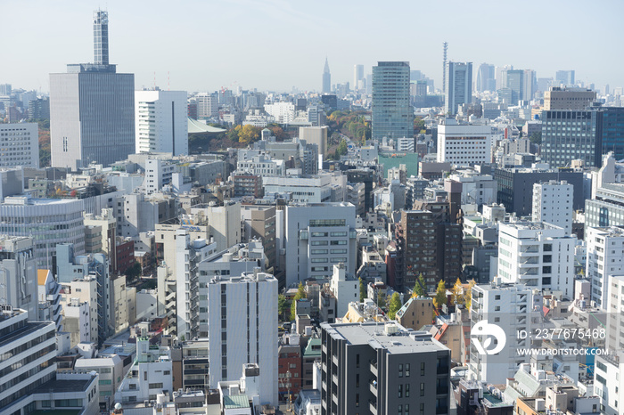 駿河台から神保町方面の街並み風景