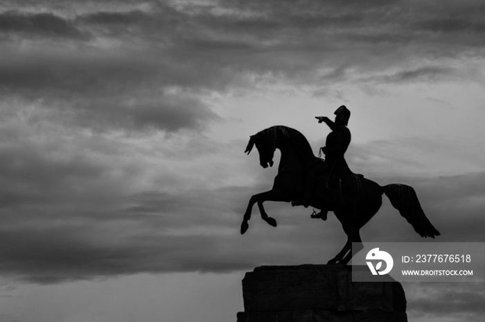 general jose de san martin monument in mar del plata, argentina