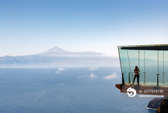 Photo from the heights of the Canary Islands