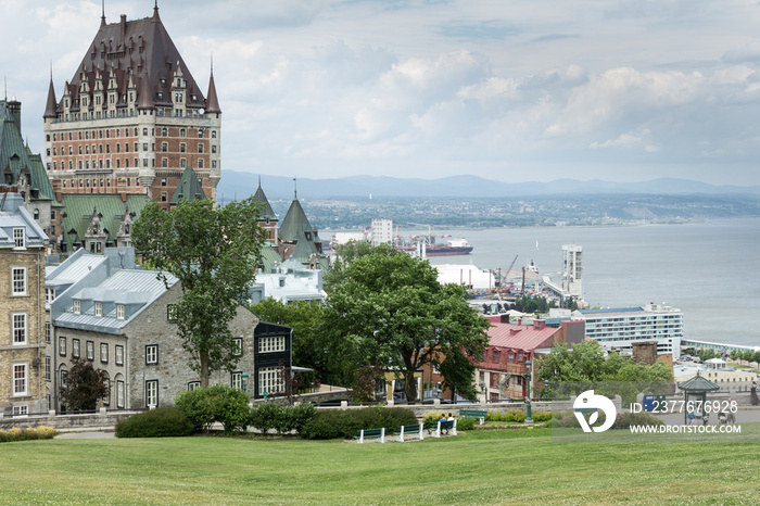 Quebec City Cityscape with Frontenac Castle