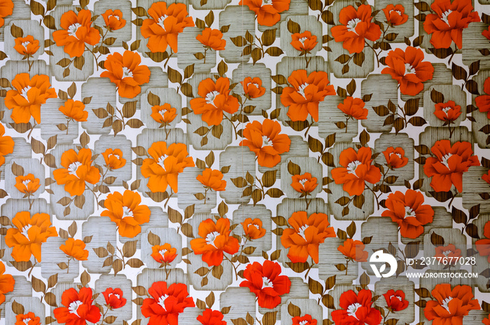 Patterned wallpaper from the 1970s/1980s