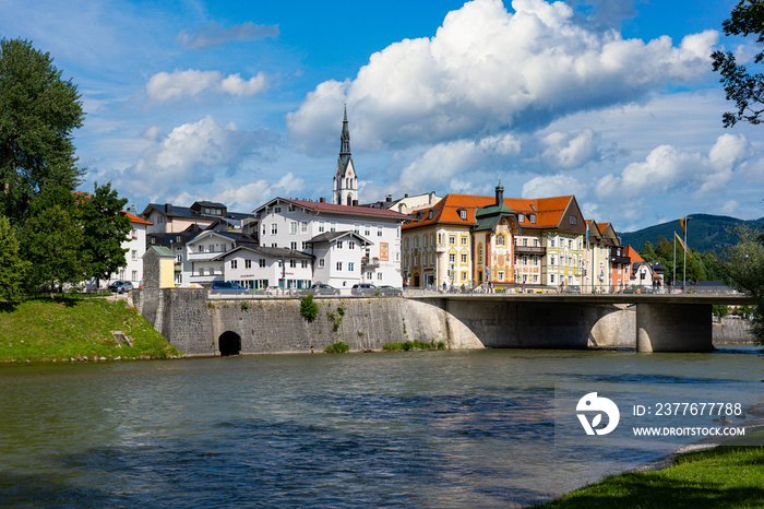 Bad Tölz Wolfratshausen Isar München Deutschland Bayern Oberbayern Isartal Isarwinkel Kalvarienberg Zwiebelturm