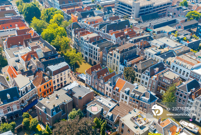 Utrecht. Aerial view of the city.