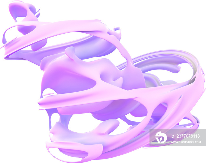 Fluid 3d Abstract Fluid Smooth Fractal Sculpture Shape