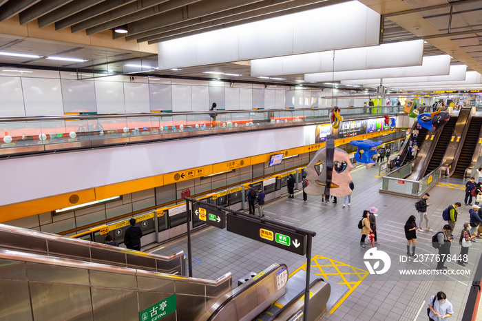 Guting metro station in taiwan