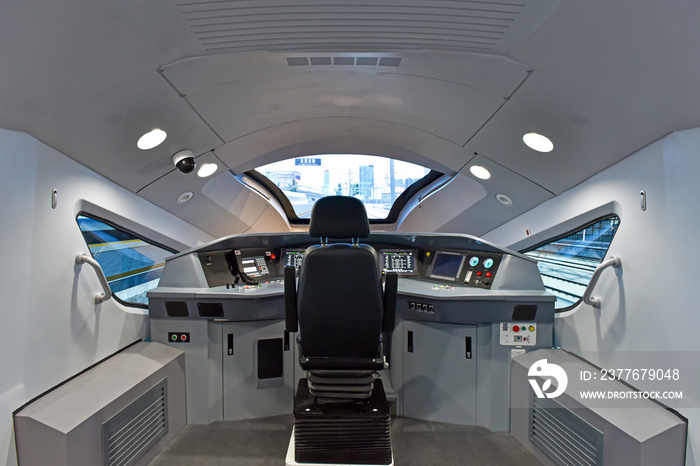 pilot room of high speed train