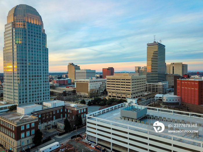 Winston-Salem, North Carolina at Sunset 4