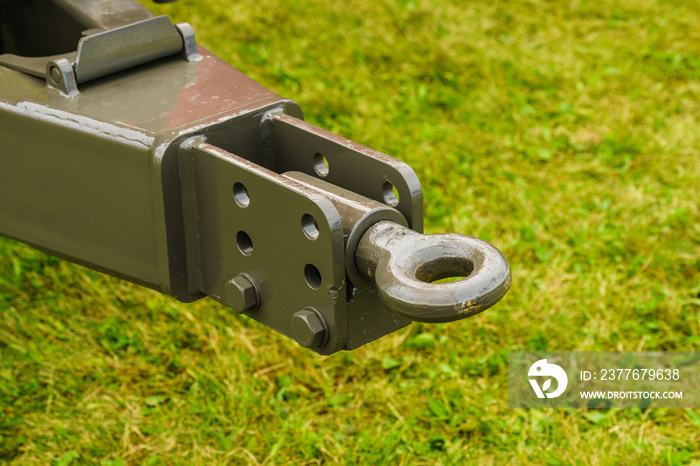 Towbar in agricultural machine