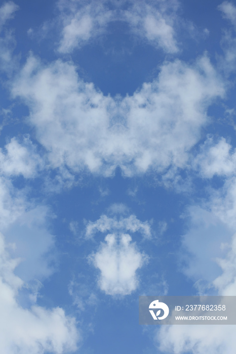 Tripping psychedelic blue sky with clouds background modern high quality prints fifty megapixel