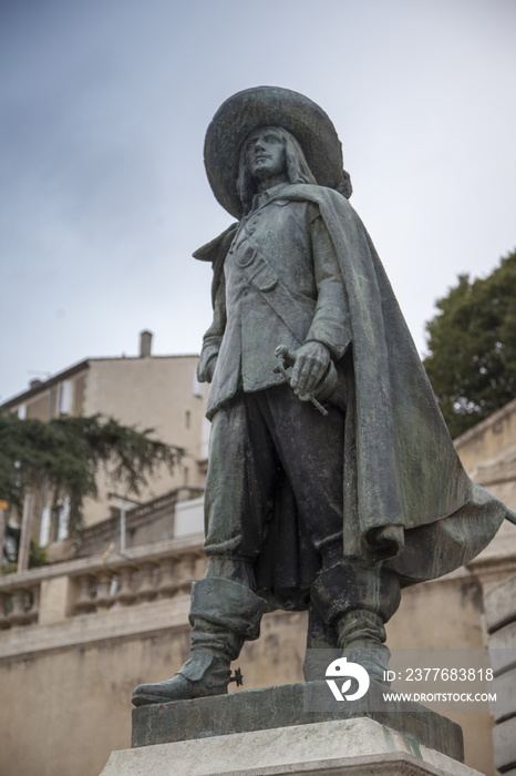 Francia,Guascogna,Auch,statua di Dartagnan