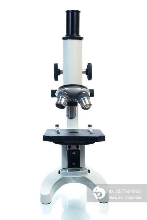 microscope isolated on white background