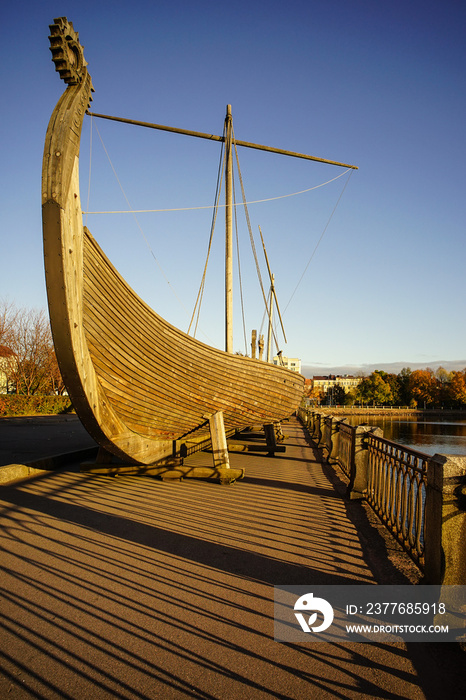 Drakkar (Viking wooden boat)