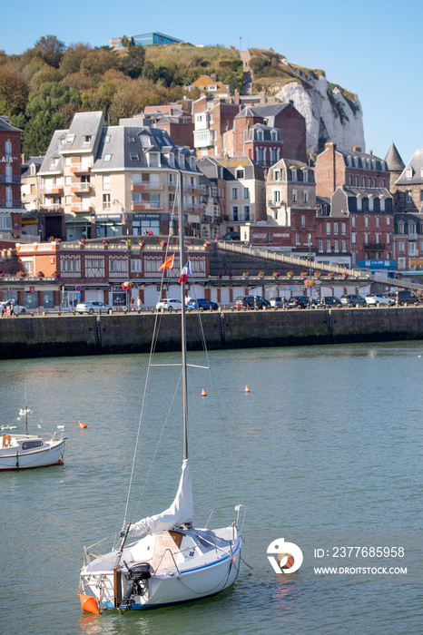 port de la ville du Tréport en Normandie