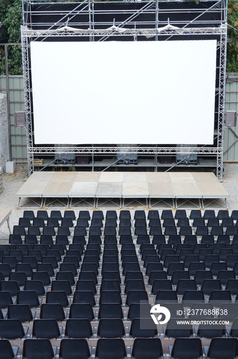 Salle de cinéma en plein air