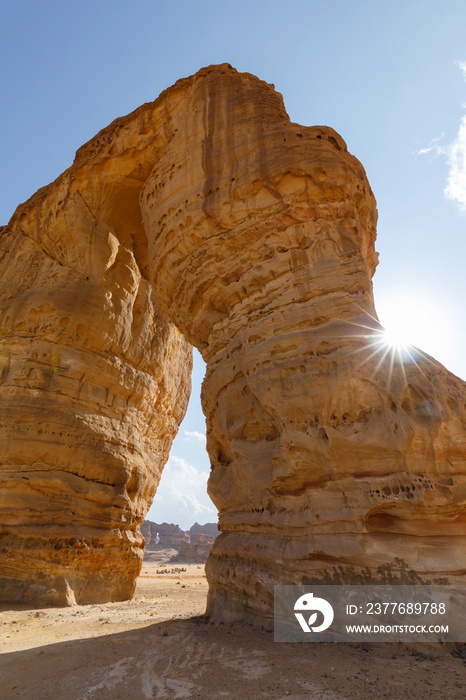 Famous Elephant Rock in Al Ula, Saudi Arabia