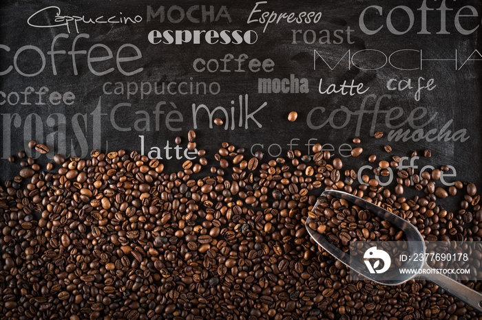 Background coffee beans