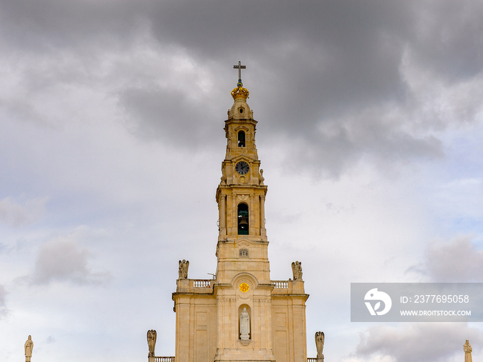 Basilica of Our Lady of the Rosary, Sanctuary of Fatima, Portugal. Important destinations for the Catholic pilgrims and tourists
