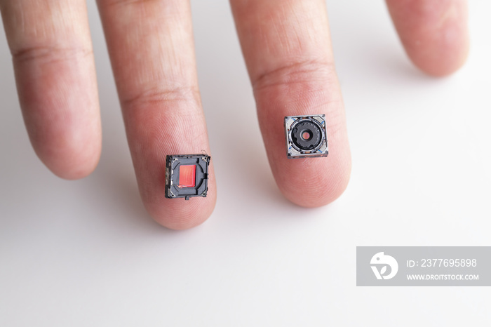 Small Digital camera lens and CCD on finger