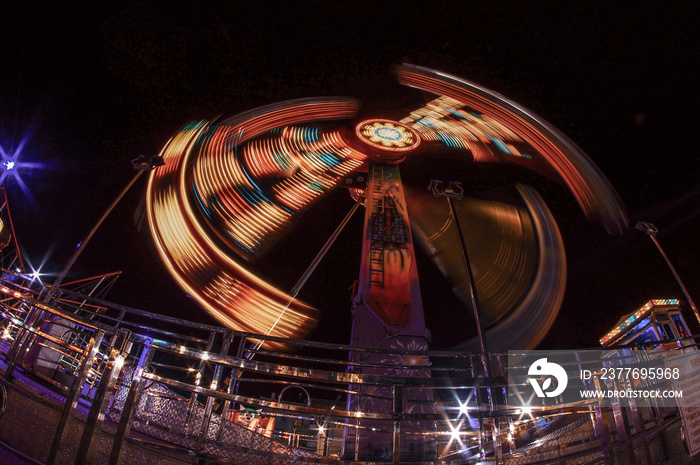 ferris wheel in night