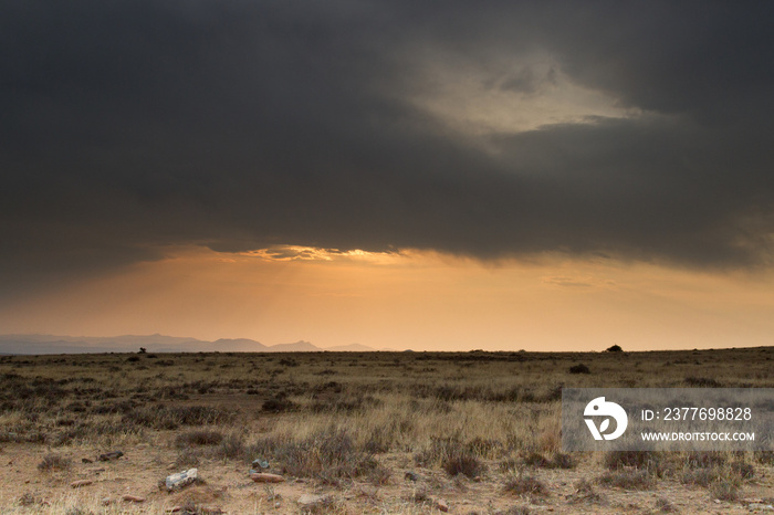 Mountain Zebra National Park, South Africa: threatening weather