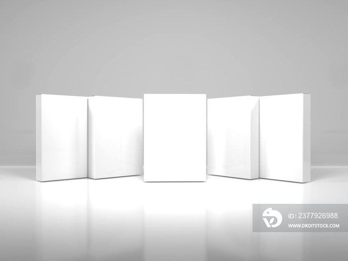 Realistic Software Box 3D Illustration Mockup Scene on White Background