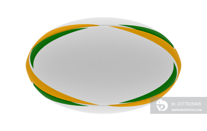 Rugby Ball Yellow Green Design