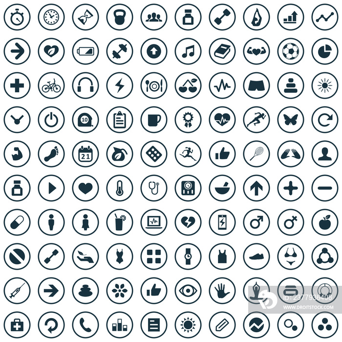 100 fitness icons