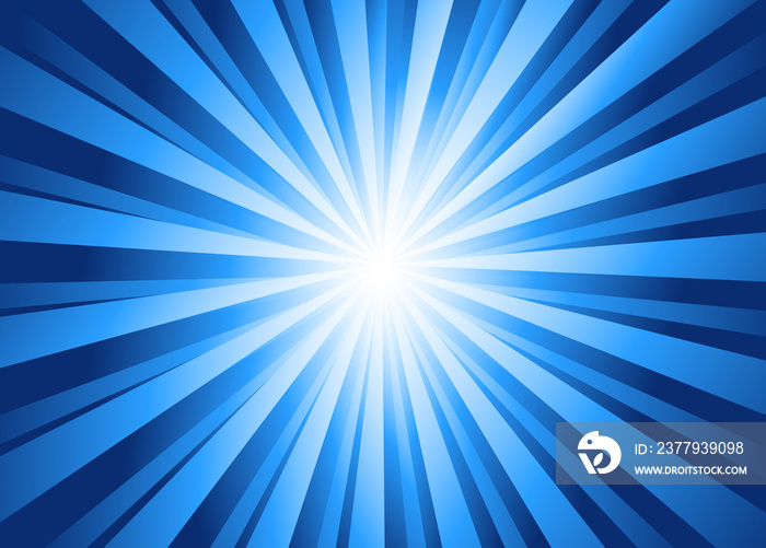 Sparkling blue rays in a straight line from the center - beautifully distributed, backgrounds, abstr