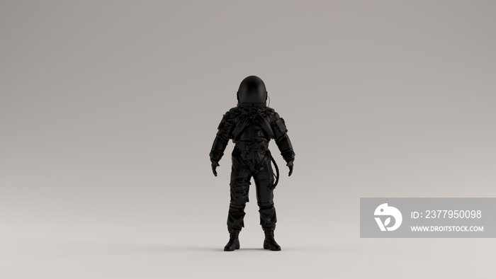 Black Astronaut Advanced Crew Escape Suit 3d illustration 3d render