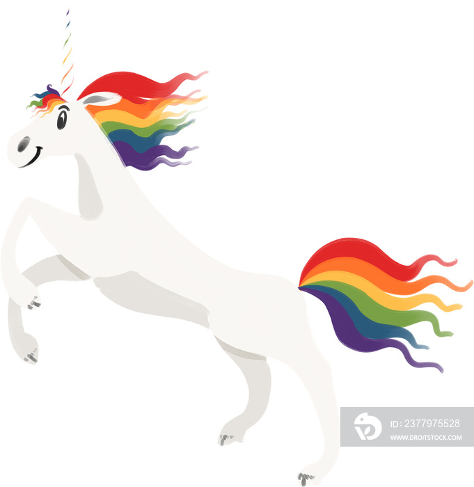 LGBTQIA+ pride unicorn