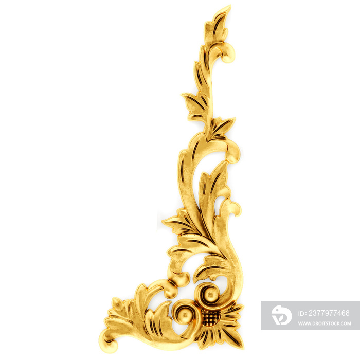 Gilded stucco, collection gold cartouche