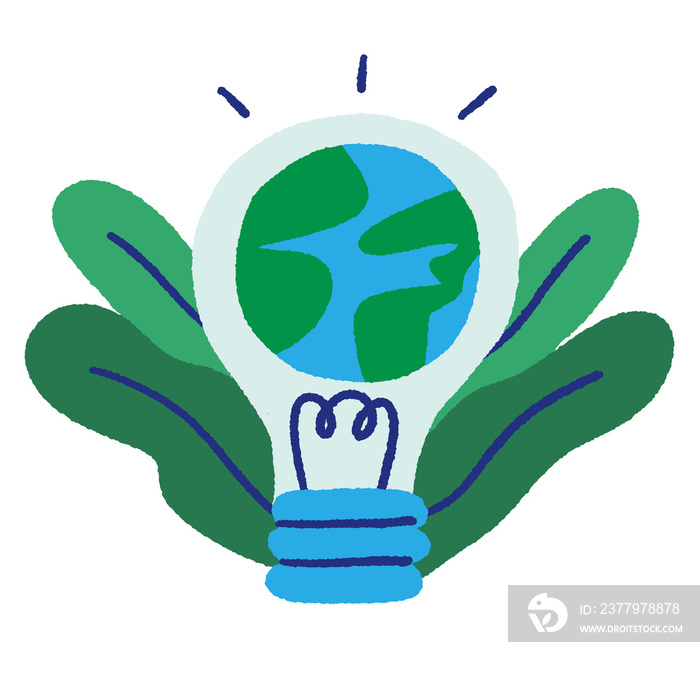 Environmental Earth Hour illustration