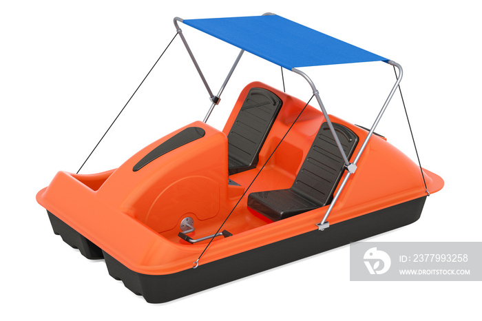 Paddle Boat with canopy, 3D rendering