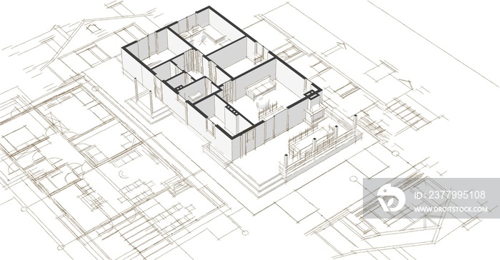 房屋，建筑工程，草图