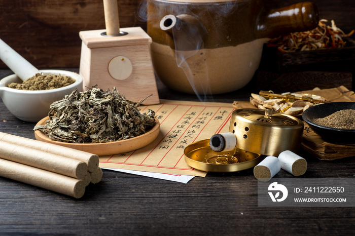 Background of moxibustion and Chinese herbal medicine