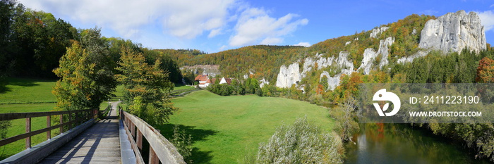 Panorama am Rabenfelsen an der Donau