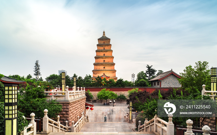 Giant Wild Goose Pagoda in the Morning, Xi’an, China