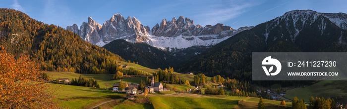 Village Santa Maddalena in Dolomites