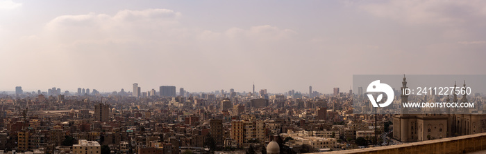 Panorama of Cairo, Egypt’s skyline and many mosques