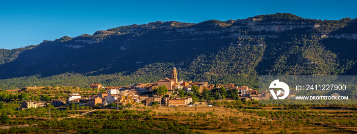 panoramic view of Ulldemolins, Spain