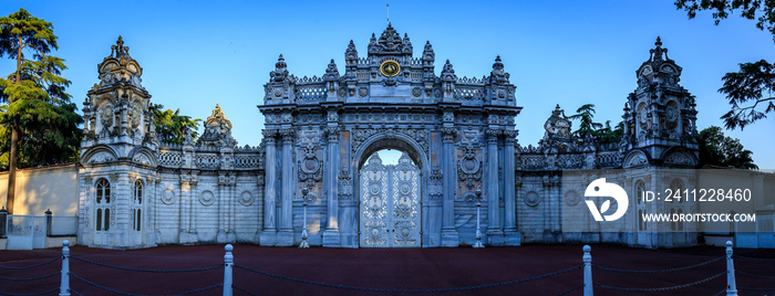 Dolmabahçe Palace - located in the Beşiktaş district of Istanbul, Turkey, on the European coast of the Bosporus strait