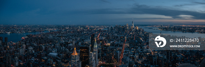 new york skyline at night