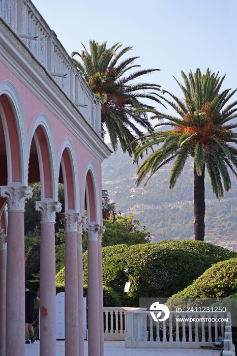 Villa Villa Ephrussi de Rothschild on the peninsula of Saint-Jean-Cap-Ferrat on the French Riviera