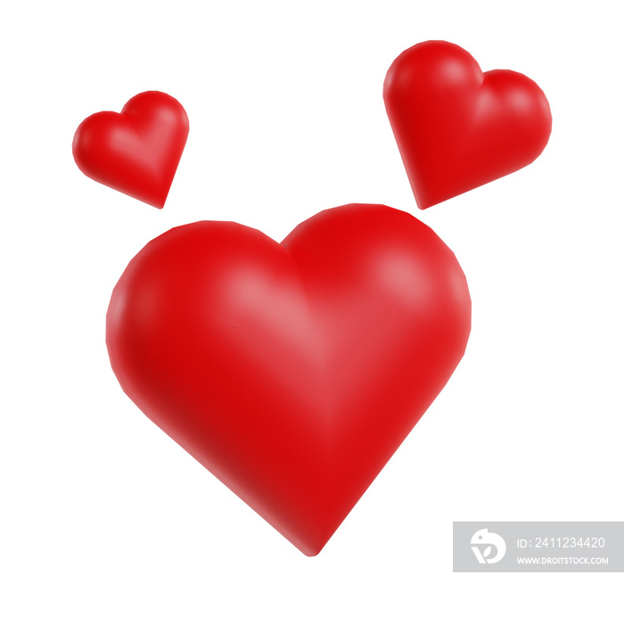 3d love valentine icon