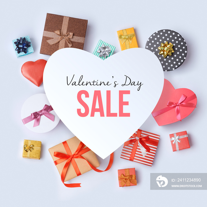 Valentines day sale concept