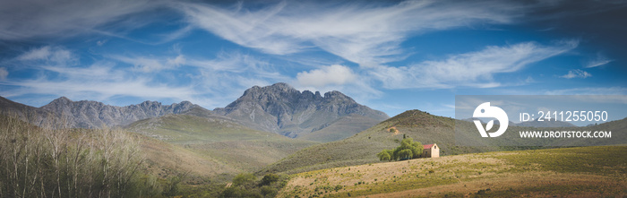 Beautiful landscape image from the little Karoo region close to Uniondale in the Garden Route of South africa