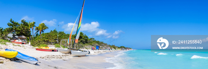 Panoramic view of Varadero beach in Cuba